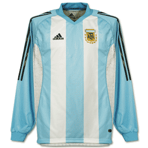 02-03 Argentina Home L/S shirt - Authentic