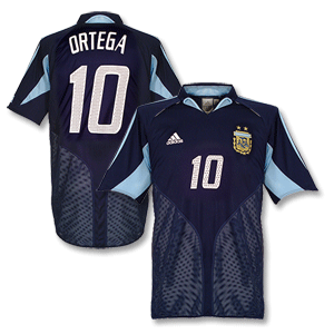 Adidas 04-05 Argentina Away shirt   No.10 Ortega (02-03 Style N N)