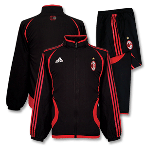Adidas 06-07 AC Milan Presentation Suit - Black/Red