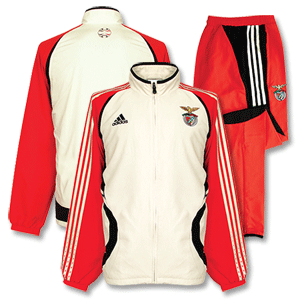 Adidas 06-07 Benfica Presentation Suit - Beige/Red