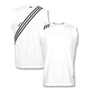 Adidas 06-07 France Sleeveless T-Shirt - white