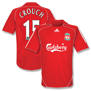 Adidas 06-08 Liverpool Home Shirt   Crouch No. 15