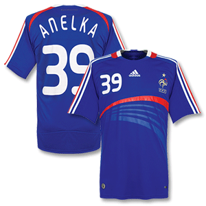 Adidas 07-08 France Home shirt   Anelka No.39