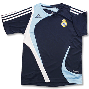 Adidas 07-08 Real Madrid Training Shirt - Boys - Blue