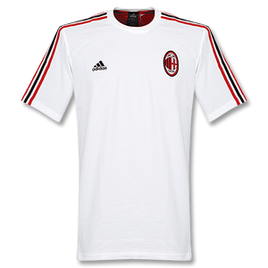 Adidas 08-09 AC Milan and#39;Essentialand39; Tee - White *Import