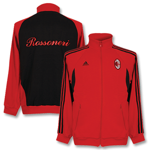 Adidas 08-09 AC Milan and#39;Essentialand39; Track Top - L/S - Red *import