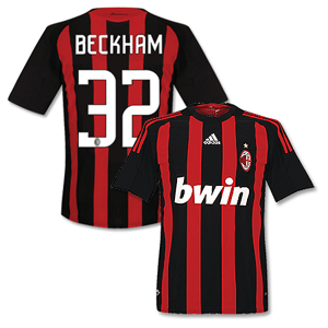 Adidas 08-09 AC Milan Home Shirt   Beckham 32