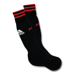 08-09 AC Milan Home Socks - Black/Red