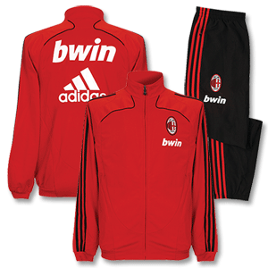 Adidas 08-09 AC Milan Presentation Suit - L/S - Red *Impport