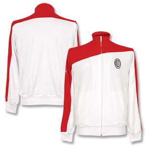 Adidas 08-09 AC Milan Styled Track Top - L/S - White/Red *Import