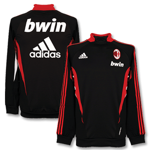 08-09 AC Milan Training Top - Black/Red