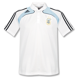 Adidas 08-09 Argentina Polo Shirt - White