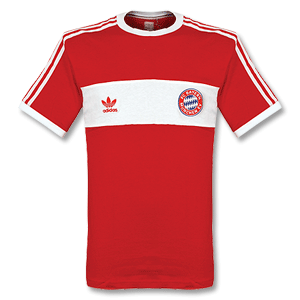 Adidas 08-09 Bayern Munich Heritage Tee - Red/White