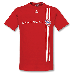 Adidas 08-09 Bayern Munich Logo Tee - red