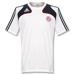 Adidas 08-09 Bayern Munich Tee - White/Navy