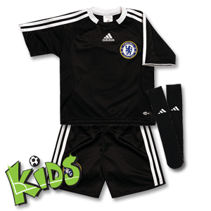 Adidas 08-09 Chelsea Away Minikit - Black/White