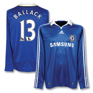 08-09 Chelsea Home L/S Shirt - Players + Ballack 13