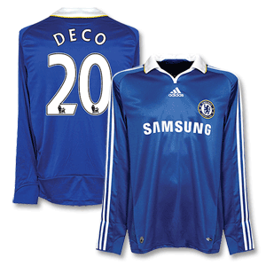 Adidas 08-09 Chelsea Home L/S Shirt - Players   Deco 20