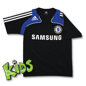 Adidas 08-09 Chelsea Tee - Boys - Black/White