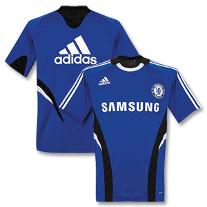 Adidas 08-09 Chelsea Training Shirt - Royal/Black