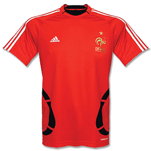 Adidas 08-09 France Training Jersey - Red
