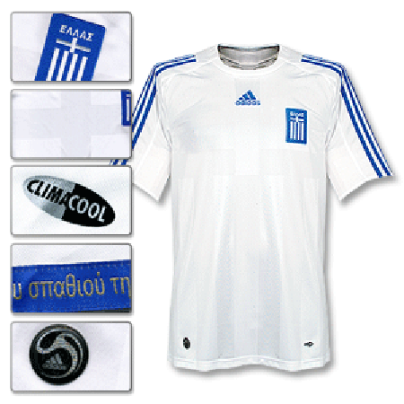Adidas 08-09 Greece Home Shirt