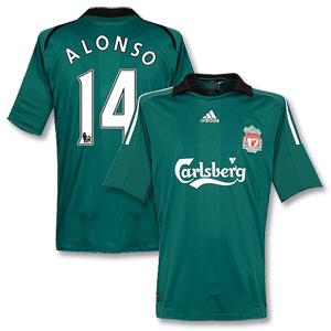 Adidas 08-09 Liverpool 3rd Shirt   Alonso 14
