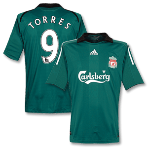 Adidas 08-09 Liverpool 3rd Shirt   Torres 9