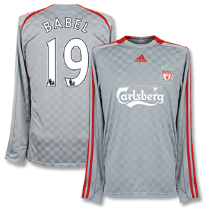 Adidas 08-09 Liverpool Away L/S Shirt   Babel 19