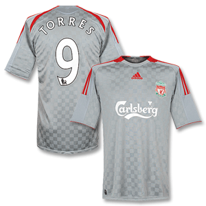 Adidas 08-09 Liverpool Away Shirt   Torres 9