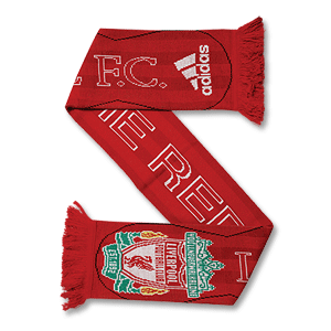 Adidas 08-09 Liverpool Knit Scarf - Red