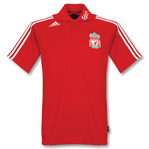 Adidas 08-09 Liverpool Polo Shirt - Red