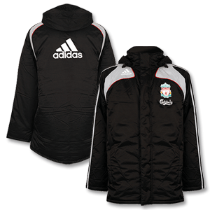 Adidas 08-09 Liverpool Stadium Jacket - Black/Grey