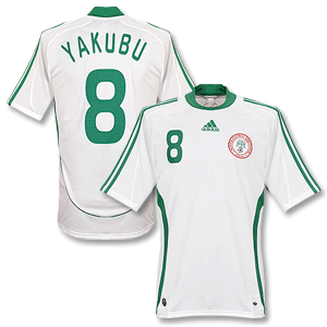 08-09 Nigeria Away Shirt   Yakubu No. 8