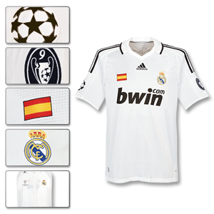 Adidas 08-09 Real Madrid C/L Shirt with cover