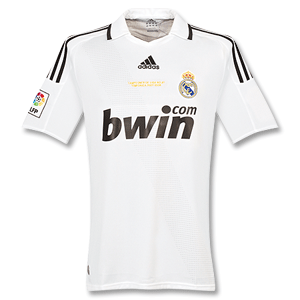 Adidas 08-09 Real Madrid Home Shirt   Campeones De La Liga 31 Emb.