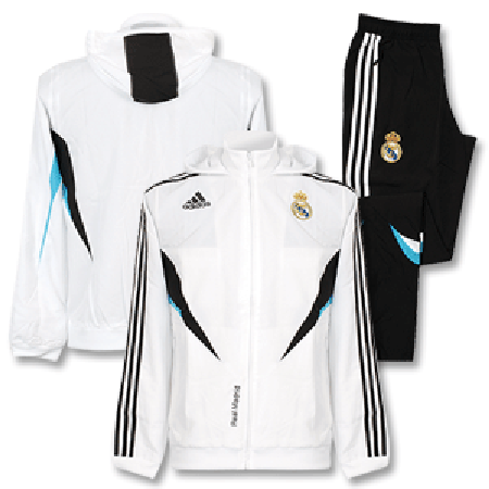 08-09 Real Madrid Presentation Suit - White/Black