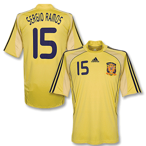 Adidas 08-09 Spain Away Shirt   Sergio Ramos 15