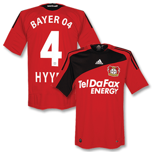 Adidas 08-10 Leverkusen Home Shirt   Hyypiandauml; No. 4