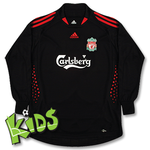 Adidas 08-10 Liverpool Home GK Jersey - Boys