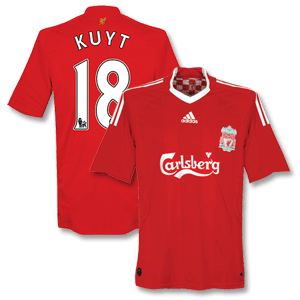 Adidas 08-10 Liverpool Home Shirt   Kuyt 18