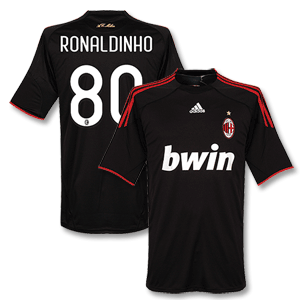 09-10 AC Milan 3rd Shirt + Ronaldinho 80