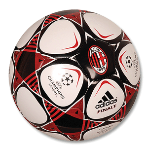 Adidas 09-10 AC Milan C/L Capitano Replica Ball - white/red