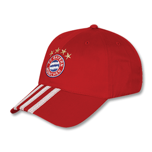 09-10 Bayern Munich 3 Stripe Cap - red