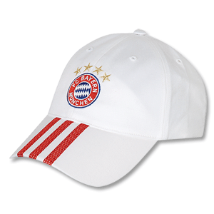 09-10 Bayern Munich 3 Stripes Cap - White