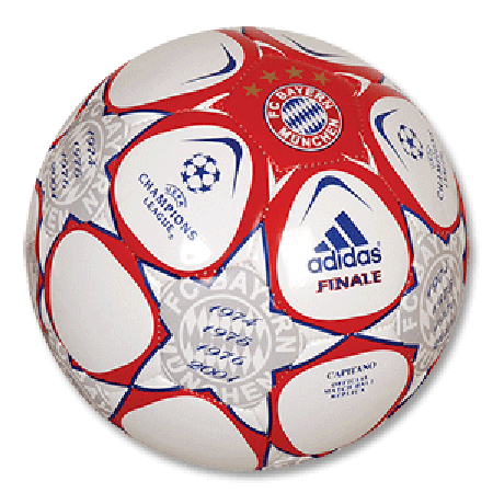 Adidas 09-10 Bayern Munich C/L Capitano Replica Ball - white/ red