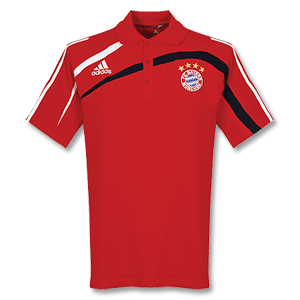 Adidas 09-10 Bayern Munich Polo Shirt - red