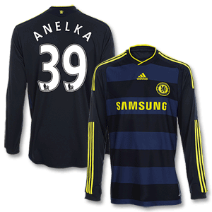 Adidas 09-10 Chelsea Away L/S Shirt   Anelka No. 39