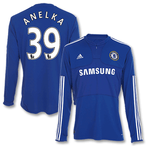 09-10 Chelsea Home L/S Shirt + Anelka 39