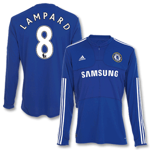 Adidas 09-10 Chelsea Home L/S Shirt   Lampard 8